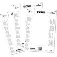 Étiquettes à insérer Badgemaker (20 étiquettes, 61/122 x 210 mm) blanc