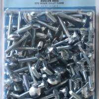 Boulon bois tête ronde collet carré classe 4.8 en acier zingué 6 x 40 mm - Gedimat - NORAIL