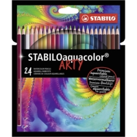 Etui de 24 crayons de couleur aquarellables aquacolor ARTY assortis - Stabilo