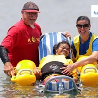 Fauteuil roulant de plage flottant F2A Fauteuil PMR Amphibie – Fun2Access