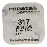 Pile bouton Silver Oxyde 317 / SR516 SW  0% Mercure 1,55V