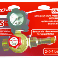 Détendeur propane réglable avec mano et sécurité - Gedimat - EXPRESS