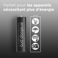 Eneloop Pro Pack 2 Piles Rechargeables Mignon 2500mAh AA Ni-MH