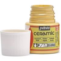 Flacon 45 ml peinture CERAMIC faïence et multi support Jaune clair