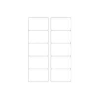 Pochette de 250 cartes de visite 85x54mm Quick&Clean laser mate 220g coins arrondis