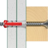 Cheville bi-matière DUOPOWER sans vis - 10 x 50 mm - Gedimat - FISCHER