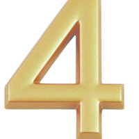 Chiffre 0 plastique doré adhésif h.37mm - Gedimat - CHAPUIS