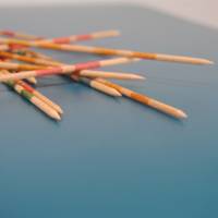 Table pied noir Ø120cm bleu prusse - intérieur - RestooTab