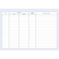 Registre des visiteurs 96 pages 210 x 297 horizontal