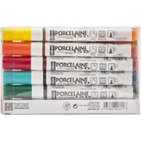 Etui de 6 feutres Porcelaine P150 Couleurs Pop Pointes Fines