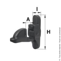 Arrêt composite automatique noir - Gedimat - AFBAT