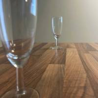 Plateau de table carré Noyer Lamellé - RestooTab