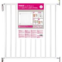 Barrière de protection VOGUE pour enfants métal blanc - h.73 cm l.69 à 75 cm - Gedimat