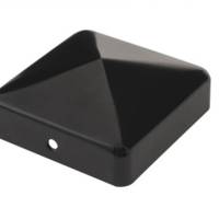 Chapeau pyramide pour poteau bois finition noire - Gedimat
