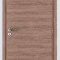 Porte KREATION alvéolaire coloris Chêne fonçé haut.2,04m larg.93cm poussant droit - Gedimat