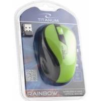 Souris sans fil Raimbow 3D TM114G Noir/Vert