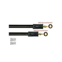 Câble Passe-fenêtre SMA femelle femelle –  plat coaxial HF 1.13 – pour antenne 5G, LTE / 4G