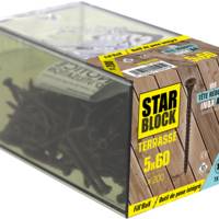 Vis STARBLOCK terrasse inox A4 tête réduite 5 x 60 mm - Gedimat