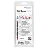 Feutre Dessin Double Pointe ABT Set de 6 couleurs primaires