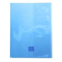 Protège-cahier Cristal Luxe 22/100ème 24x32 Transparent Bleu