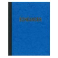 Cahier piqûre "Echéances" 230 x 180 mm vertical 24 lignes 96 pages