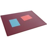 Sous-main 530x400mm revêtement PP avec Rabat Transparent Rouge - DURABLE