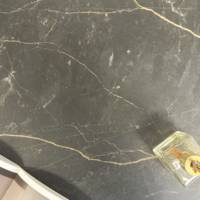 Table pied blanc Ø70cm marbre samas - intérieur - RestooTab