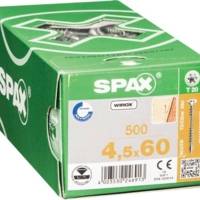 Vis rénovation tête fraisée Torx WIROX 4,5x50mm - Gedimat - SPAX