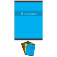 Cahier A4 96 Pages70g Petits Carreaux Agrafées Coloris aléatoires - Conquérant