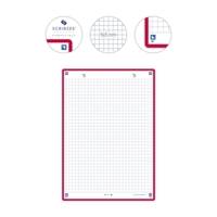 Paquet de 32 Fiches Bristol revision 2.0 Perforées 148x210 mm A5 Q5/5 rouge