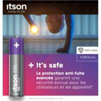 Pack de 4 Piles Alcalines LR03/AAA 1,5V ItsPOWER