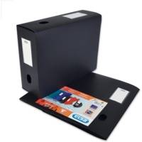 Boite Classement Polypropylène Memphis A Plat Dos 100mm 24 x 32cm  Noir