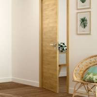 Bloc-porte pleine BERING décor chêne naturel Hui.72 à 100 mm - 204 x 83 cm - Gedimat - SOGAL
