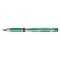 Roller encre gel Signo Broad UM153 grip pointe large 1mm vert métal - Uni-Ball