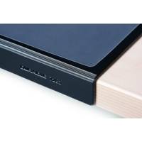 Sous-main Rectangulaire avec Rebord de Protection et Rabat Transparent 65 x 50 cm Noir - DURABLE