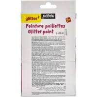 Kit découverte peinture paillettes 6 tubes de 20 ml