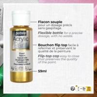 Set 24 flacons acrylique multisurfaces 59ml brillant couleurs assorties + accessoires - PÉBÉO