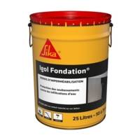 Enduit d'imperméabilisation IGOL FONDATION noir - bidon de 10l - Gedimat - SIKA