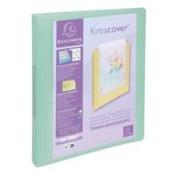 Classeur 2 anneaux 30mm polypropylène Kreacover Pastel - A4 - Couleurs assorties