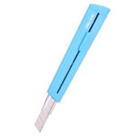 Cutter fun et fin 13 lames, bleu - capuchon plastique