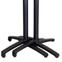 Lot de 1 table pliante 70x70cm cuma dark + 2 chaises terrasse - RestooTab