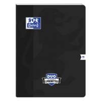 Cahier duo agrafé 24X32 cm 96 pages  grands carreaux coloris aléatoires