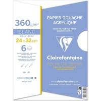 Pochette gouache & acrylique 24x32 6F 360g