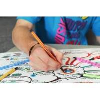 Feutre de Dessin PEN 68 Pte ogive Moyenne 1 mm Orange Foncé