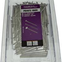 Pointe annelée tête plate bombée matière inox A2 2,5 x 60 mm - Gedimat - NORAIL