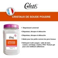 Boîte 600 g Cristaux de soude - Dégraisse, décape, débouche - Formule concentrée