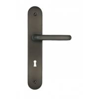 Ensemble sur plaque JADE alu gris carbone sans trou 195mm - Gedimat - DT 2000