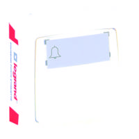 Poussoir simple touche avec porte-étiquette - blanc - Gedimat - LEGRAND