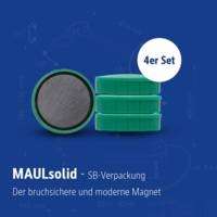 Lot de 4 Aimants Solid Ø 32 mm, 0,8 kg puissance Vert