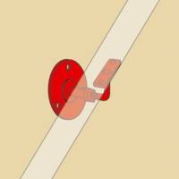 Support de rampe coudé réglable à visser zingué blanc Ø60 mm - 70 mm - Gedimat - AFBAT